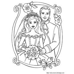 Dibujo para colorear: Matrimonio (Fiestas y ocasiones especiales) #55959 - Dibujos para Colorear e Imprimir Gratis