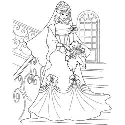 Dibujo para colorear: Matrimonio (Fiestas y ocasiones especiales) #55967 - Dibujos para Colorear e Imprimir Gratis