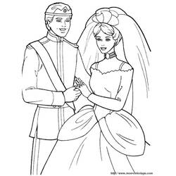Dibujo para colorear: Matrimonio (Fiestas y ocasiones especiales) #56031 - Dibujos para Colorear e Imprimir Gratis