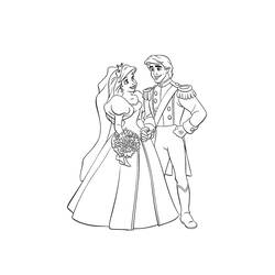 Dibujo para colorear: Matrimonio (Fiestas y ocasiones especiales) #56079 - Dibujos para Colorear e Imprimir Gratis