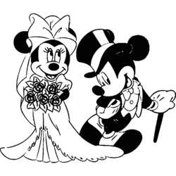 Dibujo para colorear: Matrimonio (Fiestas y ocasiones especiales) #56086 - Dibujos para Colorear e Imprimir Gratis