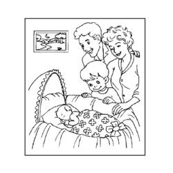 Dibujo para colorear: Nacimiento (Fiestas y ocasiones especiales) #55550 - Dibujos para Colorear e Imprimir Gratis