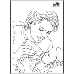 Dibujo para colorear: Nacimiento (Fiestas y ocasiones especiales) #55583 - Dibujos para Colorear e Imprimir Gratis