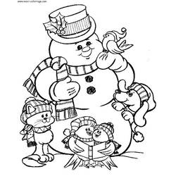 Dibujo para colorear: Navidad (Fiestas y ocasiones especiales) #54753 - Dibujos para Colorear e Imprimir Gratis