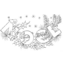 Dibujo para colorear: Navidad (Fiestas y ocasiones especiales) #54916 - Dibujos para Colorear e Imprimir Gratis