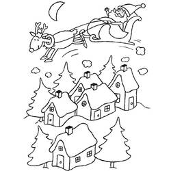 Dibujo para colorear: Navidad (Fiestas y ocasiones especiales) #54965 - Dibujos para Colorear e Imprimir Gratis