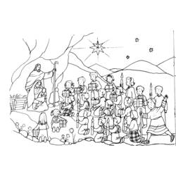 Dibujo para colorear: Navidad (Fiestas y ocasiones especiales) #55095 - Dibujos para Colorear e Imprimir Gratis