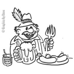 Dibujo para colorear: Oktoberfest (Fiestas y ocasiones especiales) #59524 - Dibujos para Colorear e Imprimir Gratis