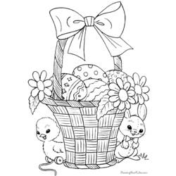 Dibujo para colorear: Pascua (Fiestas y ocasiones especiales) #54432 - Dibujos para Colorear e Imprimir Gratis