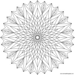 Dibujo para colorear: Mandalas (Mandalas) #22944 - Dibujos para Colorear e Imprimir Gratis