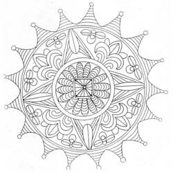 Dibujo para colorear: Mandalas (Mandalas) #22948 - Dibujos para Colorear e Imprimir Gratis