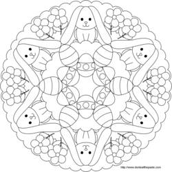 Dibujo para colorear: Mandalas (Mandalas) #23038 - Dibujos para Colorear e Imprimir Gratis