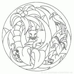 Dibujo para colorear: Mandalas Animales (Mandalas) #22689 - Dibujos para Colorear e Imprimir Gratis