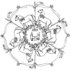 Dibujo para colorear: Mandalas Animales (Mandalas) #22713 - Dibujos para Colorear e Imprimir Gratis
