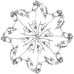 Dibujo para colorear: Mandalas Animales (Mandalas) #22743 - Dibujos para Colorear e Imprimir Gratis