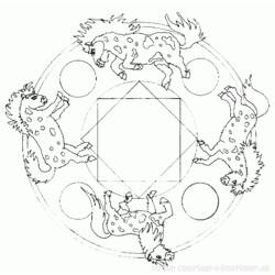 Dibujo para colorear: Mandalas Animales (Mandalas) #22745 - Dibujos para Colorear e Imprimir Gratis