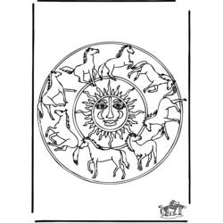 Dibujo para colorear: Mandalas Animales (Mandalas) #22767 - Dibujos para Colorear e Imprimir Gratis
