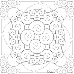 Dibujo para colorear: Mandalas Animales (Mandalas) #22851 - Dibujos para Colorear e Imprimir Gratis