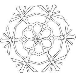 Dibujo para colorear: Mandalas Copo de nieve (Mandalas) #117679 - Dibujos para Colorear e Imprimir Gratis