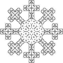Dibujo para colorear: Mandalas Copo de nieve (Mandalas) #117688 - Dibujos para Colorear e Imprimir Gratis