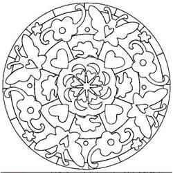 Dibujo para colorear: Mandalas Corazón (Mandalas) #116688 - Dibujos para Colorear e Imprimir Gratis