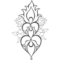 Dibujo para colorear: Mandalas Corazón (Mandalas) #116702 - Dibujos para Colorear e Imprimir Gratis