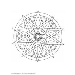 Dibujo para colorear: Mandalas Estrella (Mandalas) #117949 - Dibujos para Colorear e Imprimir Gratis