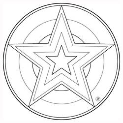 Dibujo para colorear: Mandalas Estrella (Mandalas) #117956 - Dibujos para Colorear e Imprimir Gratis