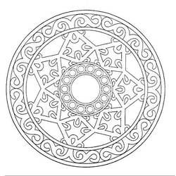 Dibujo para colorear: Mandalas Estrella (Mandalas) #117959 - Dibujos para Colorear e Imprimir Gratis