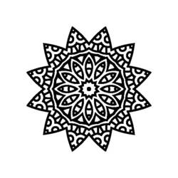 Dibujo para colorear: Mandalas Estrella (Mandalas) #117967 - Dibujos para Colorear e Imprimir Gratis