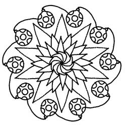Dibujo para colorear: Mandalas Estrella (Mandalas) #117968 - Dibujos para Colorear e Imprimir Gratis