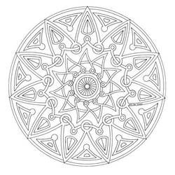 Dibujo para colorear: Mandalas Estrella (Mandalas) #117974 - Dibujos para Colorear e Imprimir Gratis