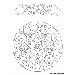 Dibujo para colorear: Mandalas Estrella (Mandalas) #117978 - Dibujos para Colorear e Imprimir Gratis