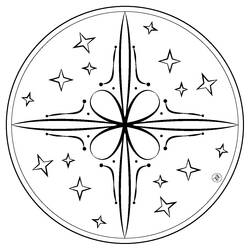 Dibujo para colorear: Mandalas Estrella (Mandalas) #117979 - Dibujos para Colorear e Imprimir Gratis