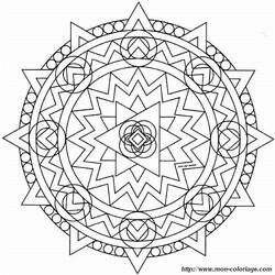 Dibujo para colorear: Mandalas Estrella (Mandalas) #117992 - Dibujos para Colorear e Imprimir Gratis