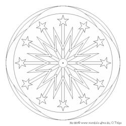 Dibujo para colorear: Mandalas Estrella (Mandalas) #118020 - Dibujos para Colorear e Imprimir Gratis