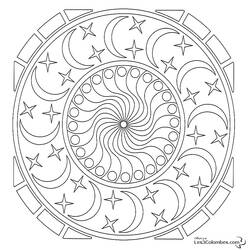 Dibujo para colorear: Mandalas Estrella (Mandalas) #118058 - Dibujos para Colorear e Imprimir Gratis