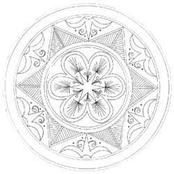 Dibujo para colorear: Mandalas Estrella (Mandalas) #118190 - Dibujos para Colorear e Imprimir Gratis