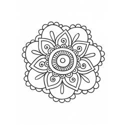 Dibujo para colorear: Mandalas Flores (Mandalas) #117034 - Dibujos para Colorear e Imprimir Gratis