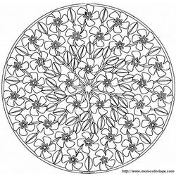 Dibujo para colorear: Mandalas Flores (Mandalas) #117038 - Dibujos para Colorear e Imprimir Gratis
