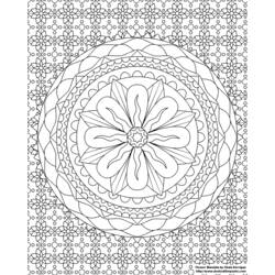 Dibujo para colorear: Mandalas Flores (Mandalas) #117040 - Dibujos para Colorear e Imprimir Gratis