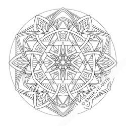 Dibujo para colorear: Mandalas Flores (Mandalas) #117063 - Dibujos para Colorear e Imprimir Gratis