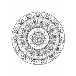 Dibujo para colorear: Mandalas Flores (Mandalas) #117074 - Dibujos para Colorear e Imprimir Gratis