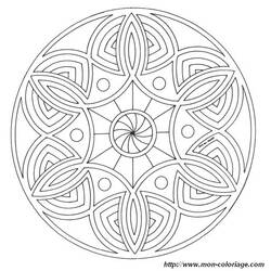 Dibujo para colorear: Mandalas Flores (Mandalas) #117079 - Dibujos para Colorear e Imprimir Gratis