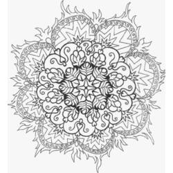 Dibujo para colorear: Mandalas Flores (Mandalas) #117089 - Dibujos para Colorear e Imprimir Gratis