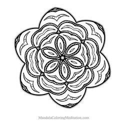 Dibujo para colorear: Mandalas Flores (Mandalas) #117102 - Dibujos para Colorear e Imprimir Gratis