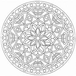 Dibujo para colorear: Mandalas Flores (Mandalas) #117104 - Dibujos para Colorear e Imprimir Gratis