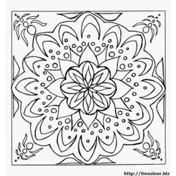 Dibujo para colorear: Mandalas Flores (Mandalas) #117105 - Dibujos para Colorear e Imprimir Gratis