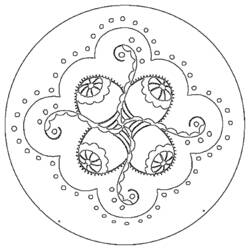 Dibujo para colorear: Mandalas Flores (Mandalas) #117107 - Dibujos para Colorear e Imprimir Gratis