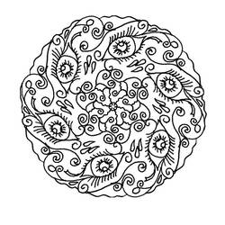 Dibujo para colorear: Mandalas Flores (Mandalas) #117124 - Dibujos para Colorear e Imprimir Gratis